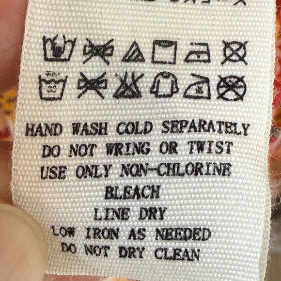 Free People Carmen Off the Shoulder Jumpsuit Orange Red Paisley XS - Picture 12 of 14